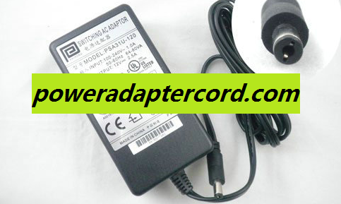 12V 2.5A Barrel 5.5/2.5mm IEC C14 PSA31U-120 NEW Power AC Adapter - Click Image to Close