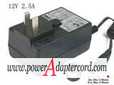 12V 2.5A Barrel 5.5/2.5mm US 2-Pin Plug WA-30B12 US NEW Power AC Adapter - Click Image to Close