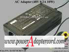 48V 0.2A 10W Barrel 5.5/2.5mm IEC C14 ADP-10KB 34-1537-01