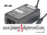 5V 4A Barrel 5.5/2.5mm IEC C14 3A-204DB05 74-8441-02 NEW Power AC Adapter