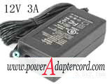 12V 3A Barrel 5.5x2.1mm,2-Prong ADS0360-U120300 - Click Image to Close