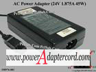 24V 1.875A 45W 4-pin 2-prong Compaq Spare: 358976-001 PP2012 - Click Image to Close