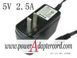 5V 2.5A Barrel 5.5/2.1mm US 2-Pin Plug AF1805-N NEW Power AC Adapter