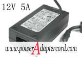 12V 5A Barrel 5.5/2.5mm IEC C14 DSA-60W-121 12060 NEW Power AC Adapter