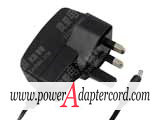 7.5V 1A Barrel 3.5/1.35mm UK 3-Pin Plug DSA-9W-09 FUK 075100 NEW Power AC Adapter