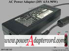 20V 4.5A 90W 4-Pin DIN 3-Prong DP/N: 0RC343 RC343 25.11039.011 EADP-90AB B