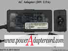 20V 2.5A 3-Round Pin 3-Prong PA-8 0R334 8H051 6E148 ADP-50FH PA-1500-05D