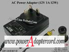 12V 1A Barrel 5.5/2.1mm UK Plug ADP-12EB REV:D