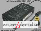 19V 3.16A 60W Barrel 5.5/1.7mm 3-Prong ADP-60XB Acer P/N: 25.10064.041 - Click Image to Close