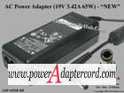 19V 3.42A 65W Barrel 5.5/2.5mm 3-Prong ADP-65HB BB "Brand NEW" - Click Image to Close