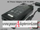 12V 5A 4-Pin DIN IEC C14 HASU12FB60 NEW Power AC Adapter