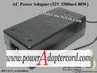 32V 2500mA 80W Round Barrel(1.7/4.8mm) (IEC C14) 0957-2171 AA23440AL