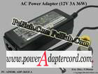 12V 3A 36W Barrel 5.5/1.7mm 2-Prong PC-AP8100 ADP-36EH A