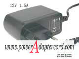 12V 1.5A Barrel 5.5/2.1mm EU 2-Pin New ADS-18C-12 1218GPG - Click Image to Close