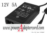 12V 5A Barrel 5.5/2.5mm IEC C14 N60-120500-I1 NEW Power AC Adapter