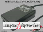 5V 1.0A 12V 0.75A 5-pin DIN 2-prong UP01842010 04115801 04115802 - Click Image to Close