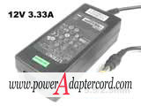 12V 3.33A Barrel 5.5/2.5mm IEC C14 PA-1041-0 NEW Power AC Adapter