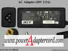 20V 2.5A Barrel 5.5/1.7mm 3-Prong PA-1500-02 Acer P/N: AP.15003.001 25.10068.651