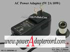 5V 2A Barrel 5.5/2.5mm US 2-Pin Plug MU12-2050200-A1 - Click Image to Close