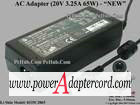 20V 3.25A 5.5/2.5mm 12mm Length 2-Prong 0335C2065 76-01B651-5A 12-01793-01 "NEW Power AC Adapter