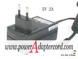 5V 2A Barrel 5.5/2.5mm EU 2-Pin Plug SA070507 NEW Power AC Adapter - Click Image to Close