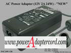 12V 2A Barrel 5,5/3.4mm With Pin 2-Prong PSC24W-120 X810593-004 NEW Power AC Adapter