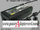 18V 3.33A 60W Round Barrel (3.0/6.5mm) 2-prong ADP67 ADP-50UH A