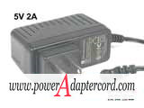 5V 2A Barrel 3.5/1.35mm US 2-Pin Plug ADS-12G-06 05010GPCU NEW Power AC Adapter - Click Image to Close