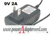 9V 2A Barrel 3.5/1.35mm US 2-Pin Plug WYT-00902000 NEW Power AC AdapterYX-KG0935-1.35