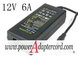 12V 6A Barrel 5.5/2.1mm IEC C14 YU1206 NEW Power AC Adapter - Click Image to Close