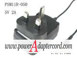 5V 2A Barrel 4.0/1.7mm UK 3-Pin Plug PSM11R-050 NEW Power AC Adapter - Click Image to Close