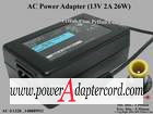 13V 2A 26W (Round Barrel - pin) 2-prong AC-E1320 148089911 1-480-899-11