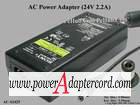 24V 2.2A Barrel 5.5/2.5mm 2-Prong AC-S2425 - Click Image to Close