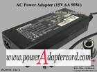 15V 6A 90W Round Barrel (3.0/6.5mm) 2-prong PA2521U-1ACA PA2521U-3ACA G71C00024410 ADP-90NB