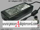 19V 3.95A Barrel 5.5/2.5mm 2-Prong PA3468U-1ACA PA3468E-1ACA PA3432U-1ACA ADP-75SB