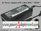 19V 1.58A Barrel 5.5/2.5mm 12mm 3-Prong PA3743E-1AC3 HP-A0301R3 "Brand NEW" - Click Image to Close