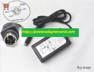 NEW Genuine AD6008 AC AdapterRS-E02AB FOR 5VDC 12VDC 1.5A APD DA-30C01 AC Adapter Power Supply - Click Image to Close