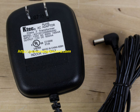 NEW Ktec KA12D120060044U 12VDC ADAPTER POWER SUPPLY