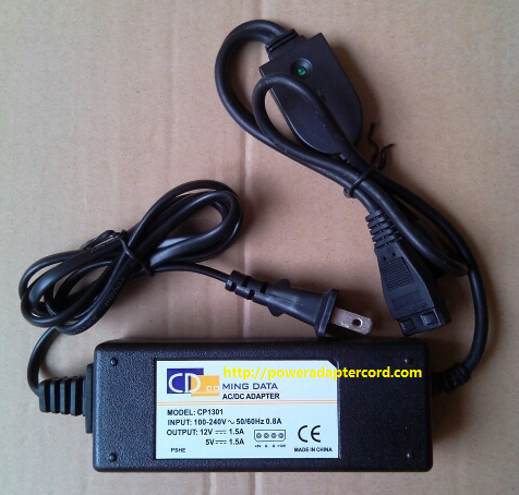 Brand NEW GENUINE COMING DATA INC CP1301 AC DC Adapter POWER SUPPLY - Click Image to Close