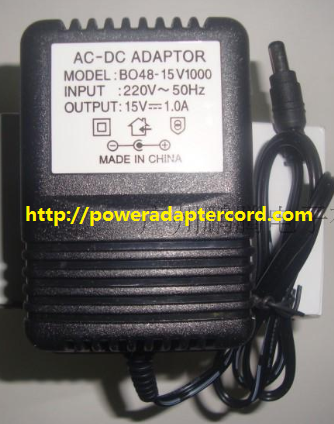 Brand NEW GENUINE BO48-15V1000 AC DC Adapter POWER SUPPLY - Click Image to Close