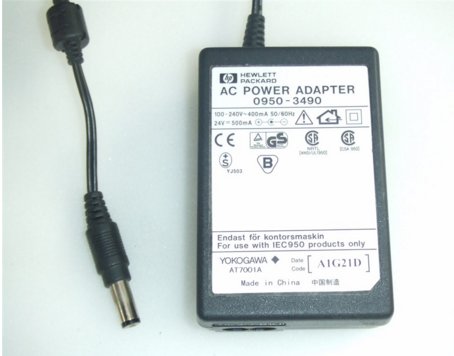 HP Genuine Original 0950-3490 91-58928 AC Adapter 24V 500mA For DeskJet 200 400 600 680C 540 420 690C DeskWrit