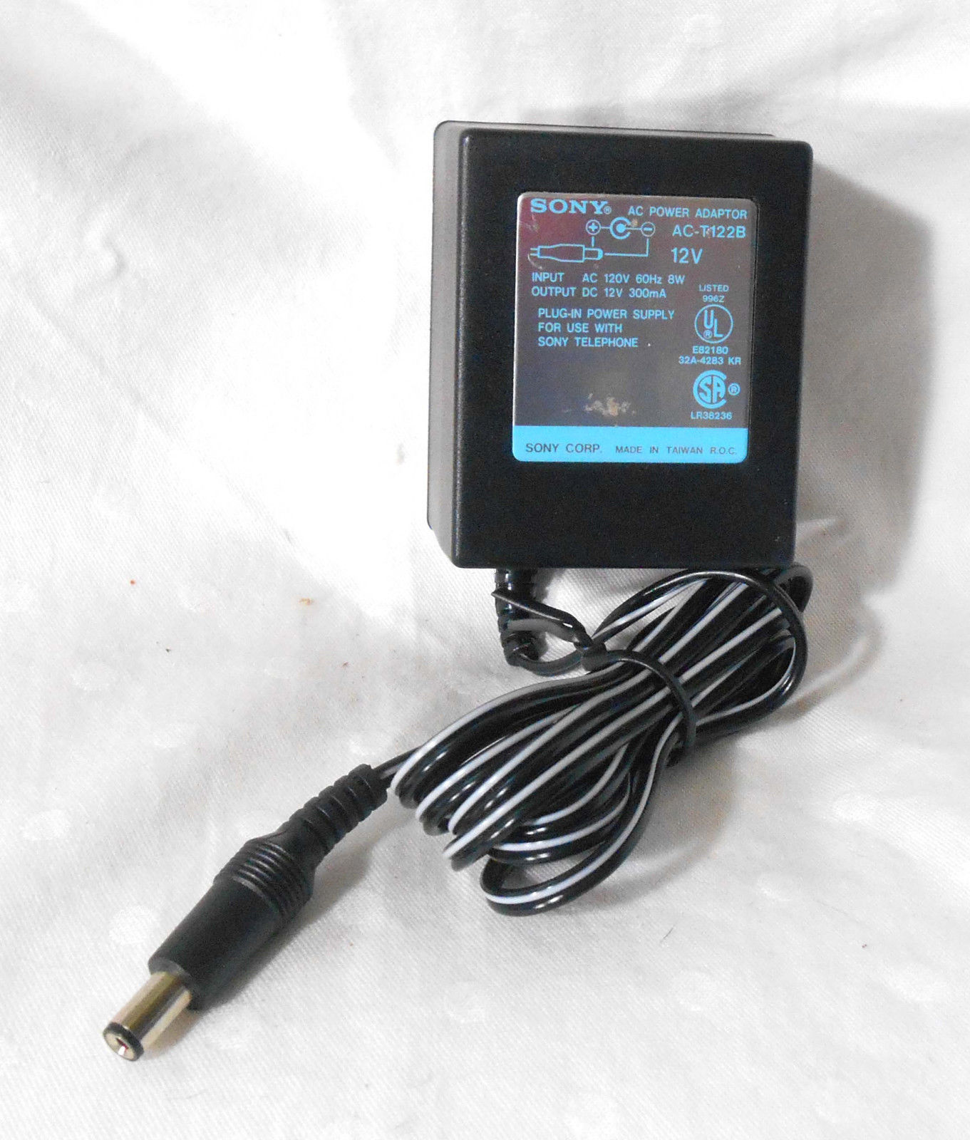 *Brand NEW* SONY DC 12V 300mA AC-T122B Class 2 MiniDisc Walkman AC Adapter Power Supply Free shipping!