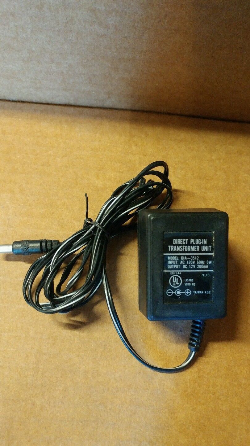 *100% Brand NEW* DIRECT PLUG-IN 12V 200mA MODEL DIA-3512 AC Adapter POWER SUPPLY