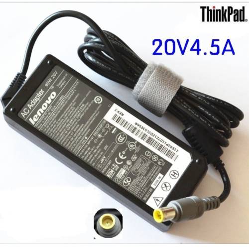 Genuine Original OEM IBM Lenovo 90W 20V 4.5A AC Adapter Charger Power Supply Cord wire for ThinkPad R60 R61 T6 - Click Image to Close