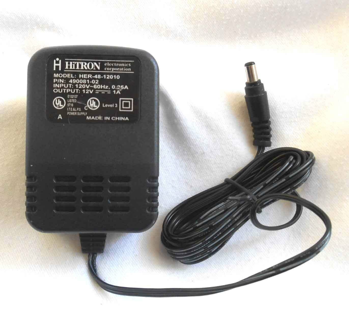 *Brand NEW* HiTRON Output 12V .75A HER-48-12010 490081-02 Class 2 Transformer AC DC Power Adapter Free shippin - Click Image to Close