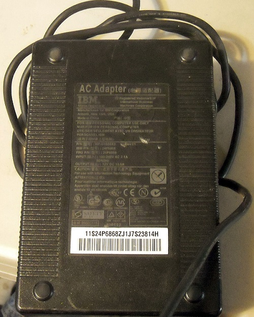 IBM Genuine 24P6869 AC Adapter 12V 13.5A 160W Power Brick Supply Charger FOR X41 NetVista All-in-one PC 24P686 - Click Image to Close