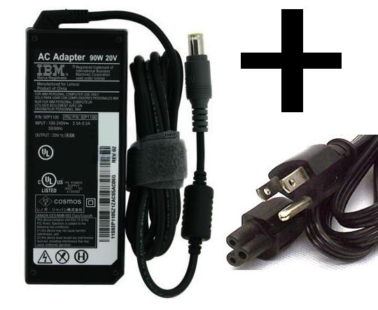 IBM/Lenovo Genuine Original 92P1105 AC Adapter 20V 4.5A 90W AC Power Charger for Thinkpad T60 X60 R60 Z60 z60m