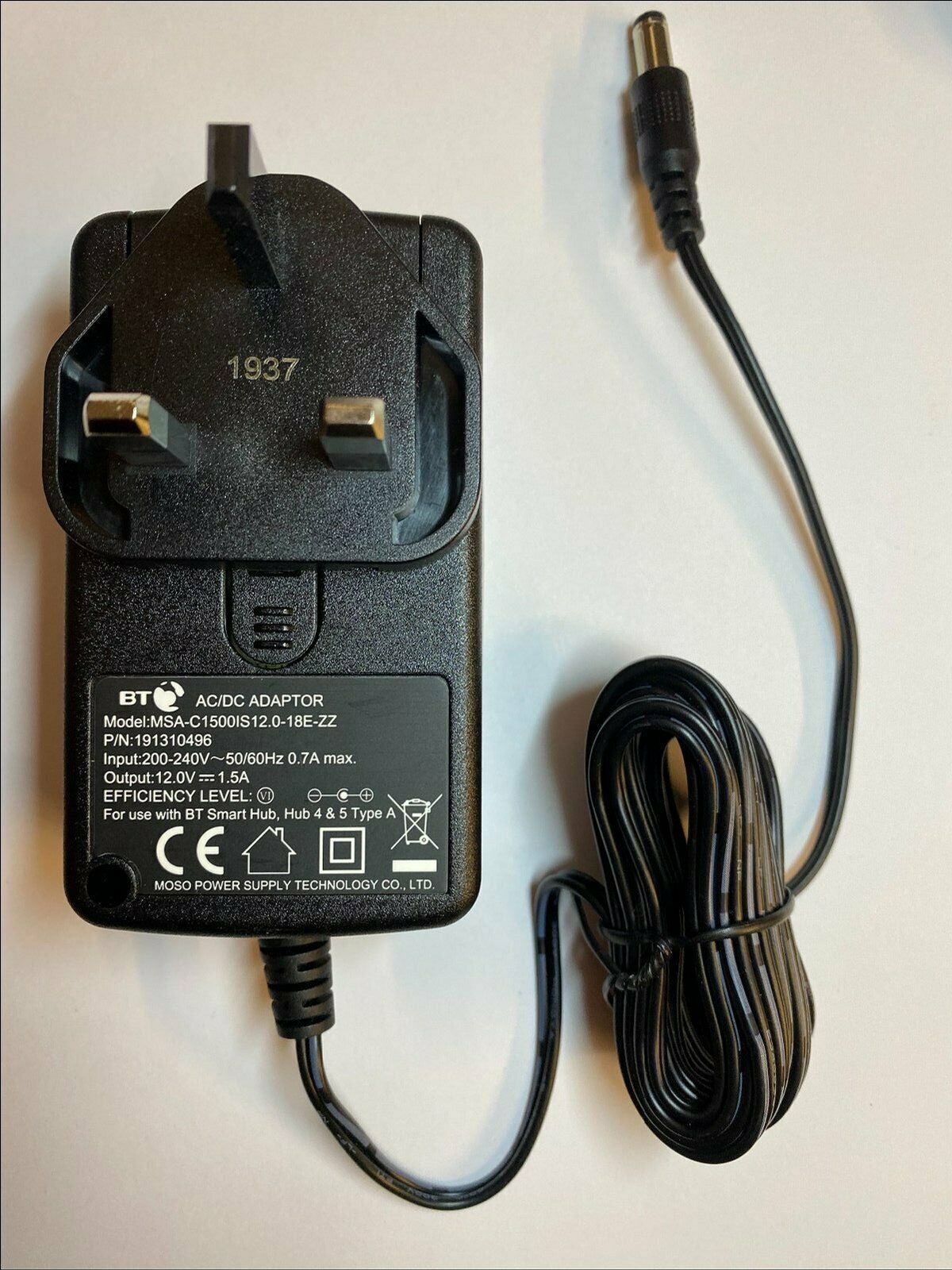 Iomega 1TB External Hard Drive HD 12V 1.5A Mains AC Adaptor Power Supply UK Type: Power Adapter Max. Output