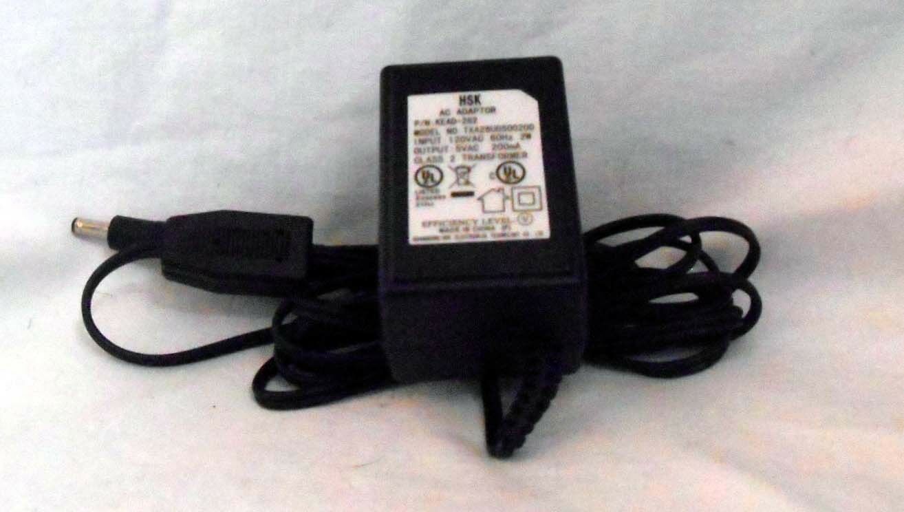 *Brand NEW* HSK TXAZ8U0500200 KEAD-282 5V AC 200mA Class 2 Transformer AC Power Adapter - Click Image to Close