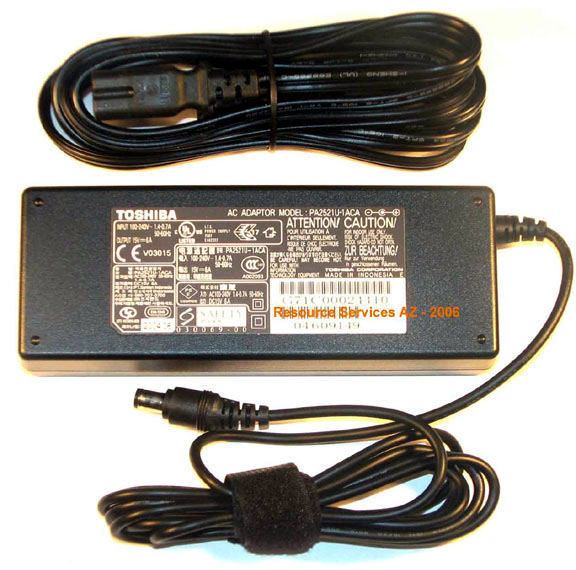 Toshiba Genuine Original PA2521U-1ACA AC Power Adapter 15V 6A For Satellite 2435 2410 1800 1805 Portege 2000 2 - Click Image to Close